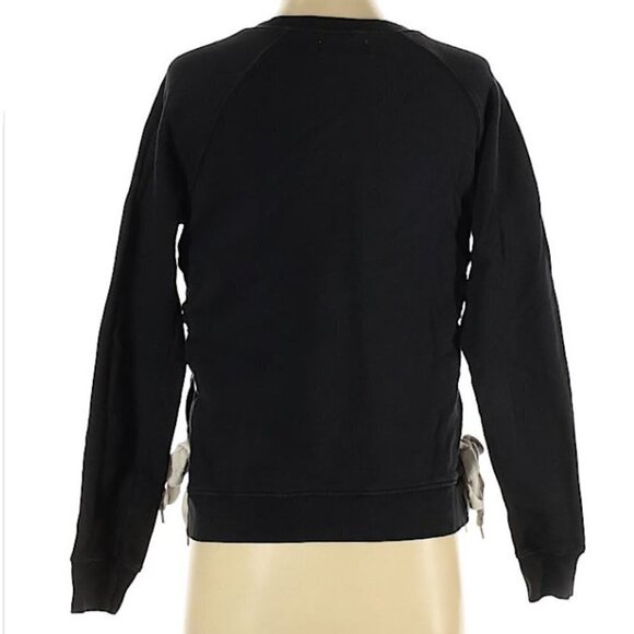 Sincerely Jules Harper Lace Up Sweatshirt Sz Small - Picture 4 of 10